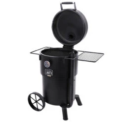 Oklahoma Joes Bronco Charcoal Drum Smoker Black -BBQ Haven Shop 8023745 A V3.eps High 44402.1638848734
