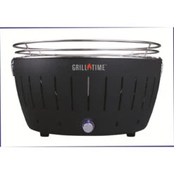 Grill Time 16 In. Tailgater GTX Charcoal Grill Gray