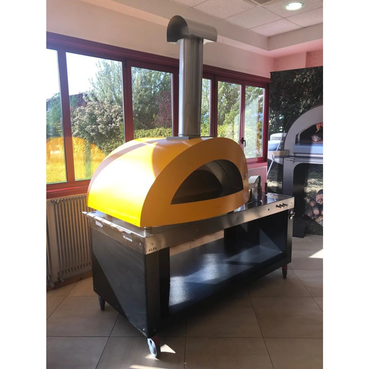 Alfa Ovens Wood Pellet Allegro Outdoor Pizza Oven Yellow FXALLE-LGIA-T 4 Alfa Ovens Wood Pellet Allegro Outdoor Pizza Oven Yellow FXALLE-LGIA-T - Image 2