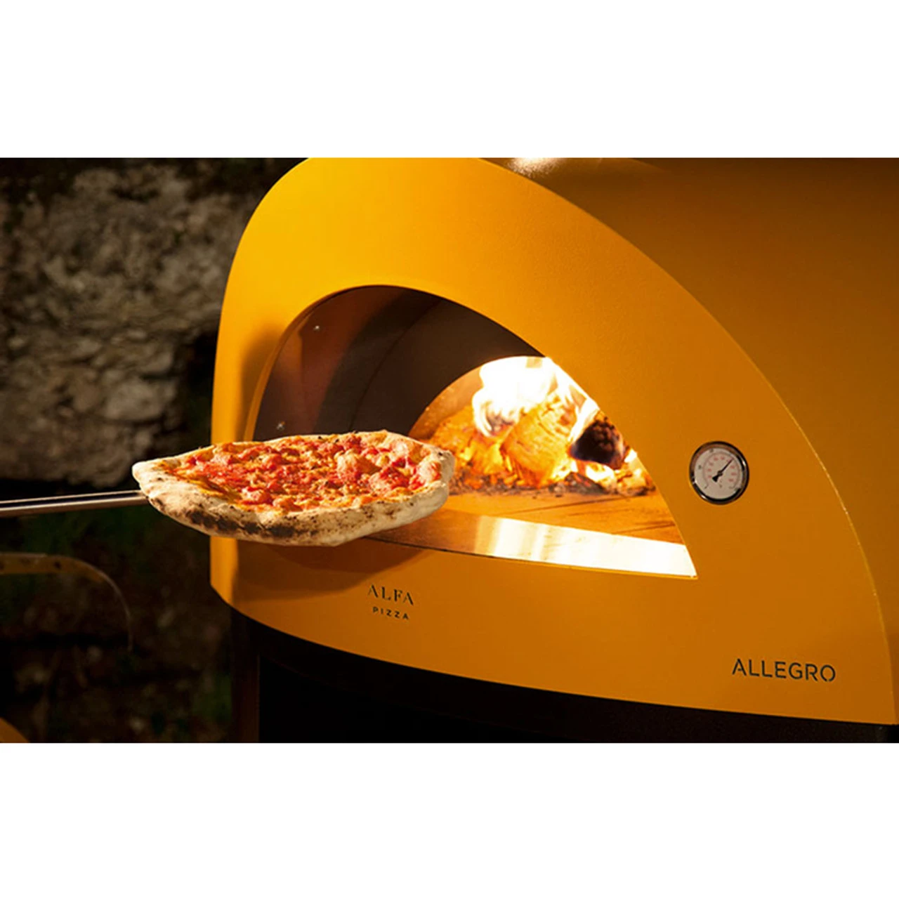 Alfa Ovens Wood Pellet Allegro Outdoor Pizza Oven Yellow FXALLE-LGIA-T 3 Alfa Ovens Wood Pellet Allegro Outdoor Pizza Oven Yellow FXALLE-LGIA-T