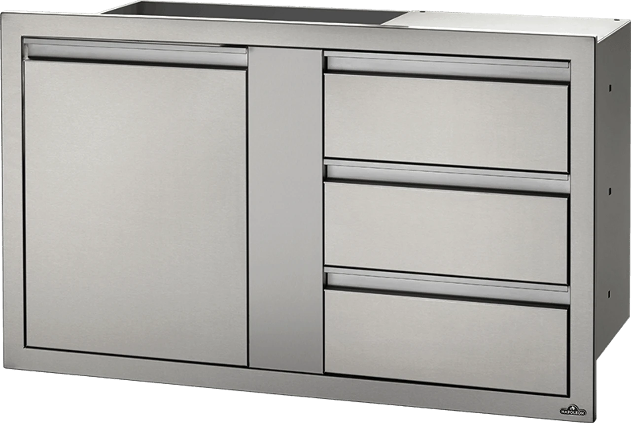 Napoleon BI-4224-1D3DR - 42" X 24" LARGE SINGLE DOOR & TRIPLE DRAWER 3 Napoleon BI-4224-1D3DR - 42" X 24" LARGE SINGLE DOOR & TRIPLE DRAWER